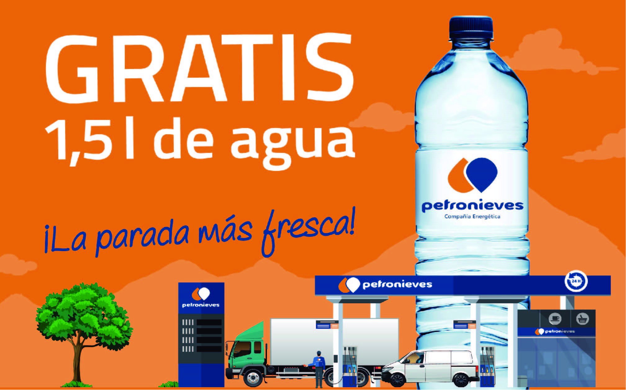 Regalamos 1,5 l de agua