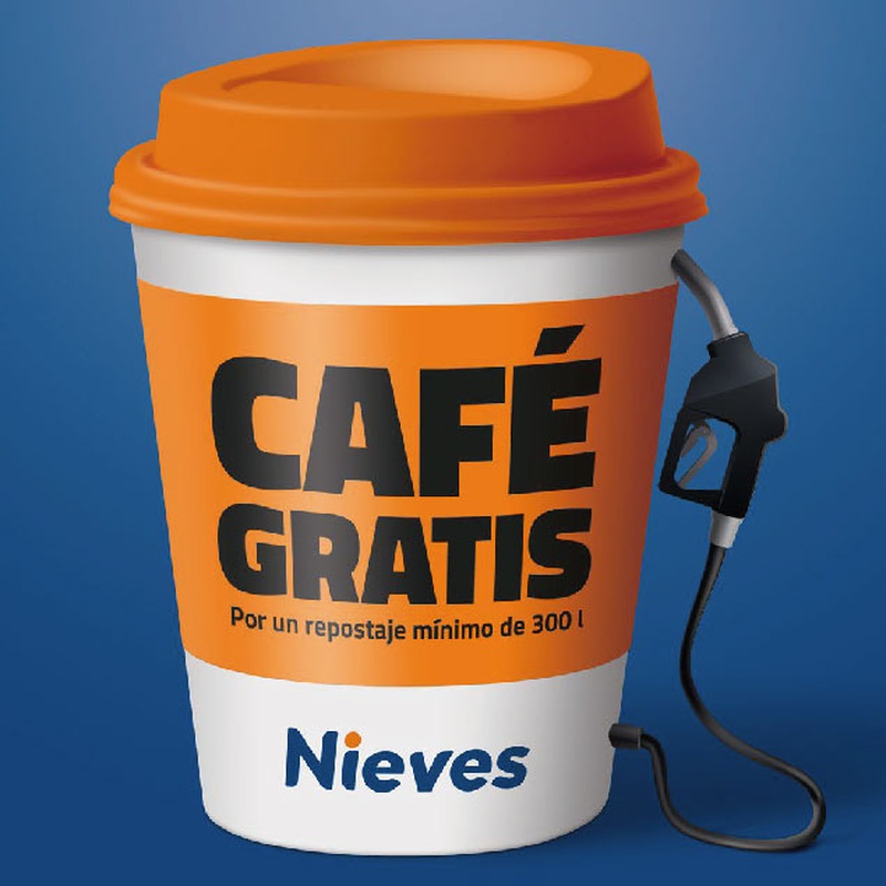 Por cada repostaje 1 café GRATIS