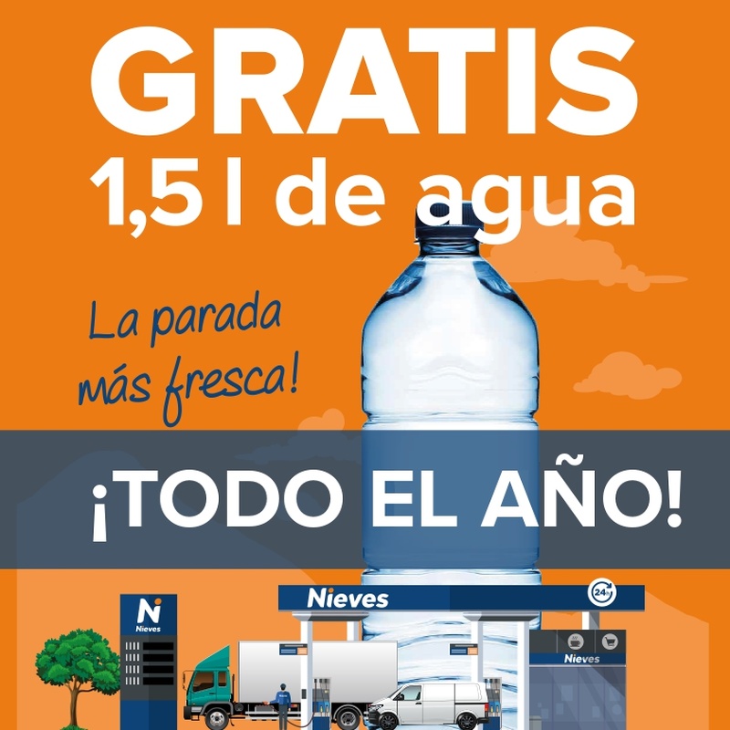 ¡Agua GRATIS todo el año!