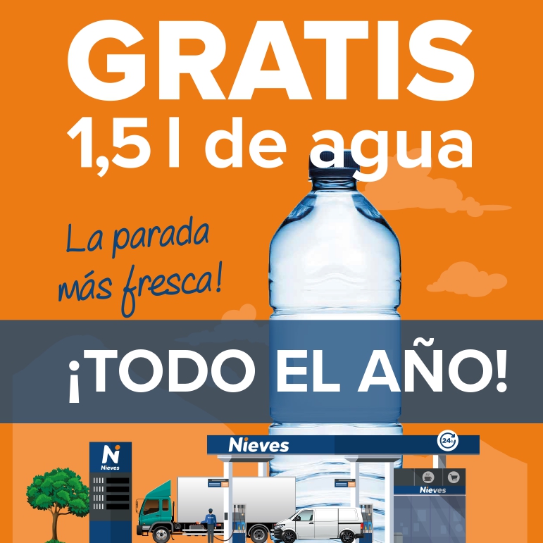 ¡Agua GRATIS todo el año!